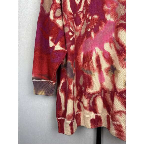 Natural Life Taylor Oversized Sweater Women's L/XL Colorful Abstract Art to Wear - Picture 3 of 10